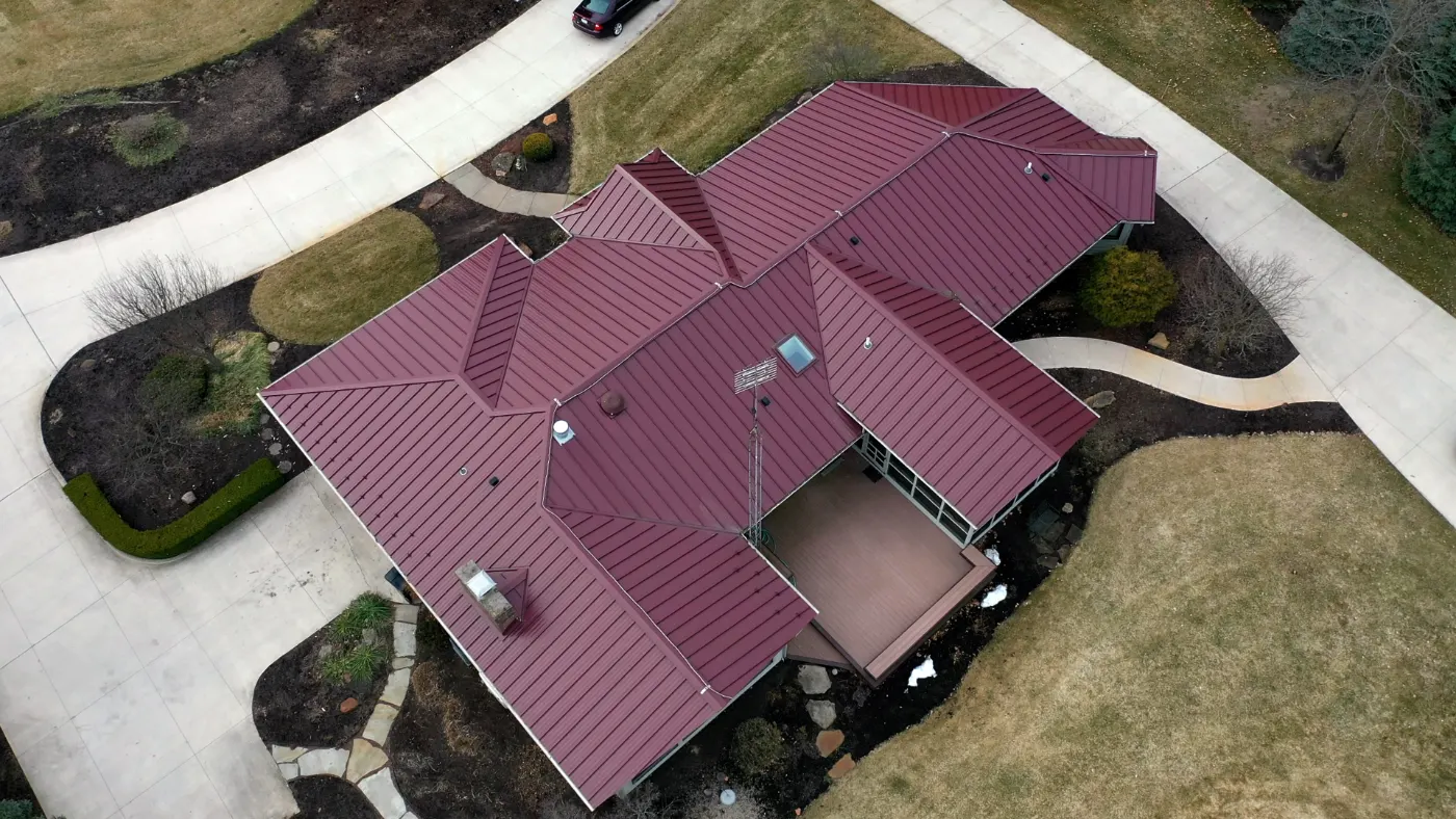 Storm damage documentation on a Centennial commercial building